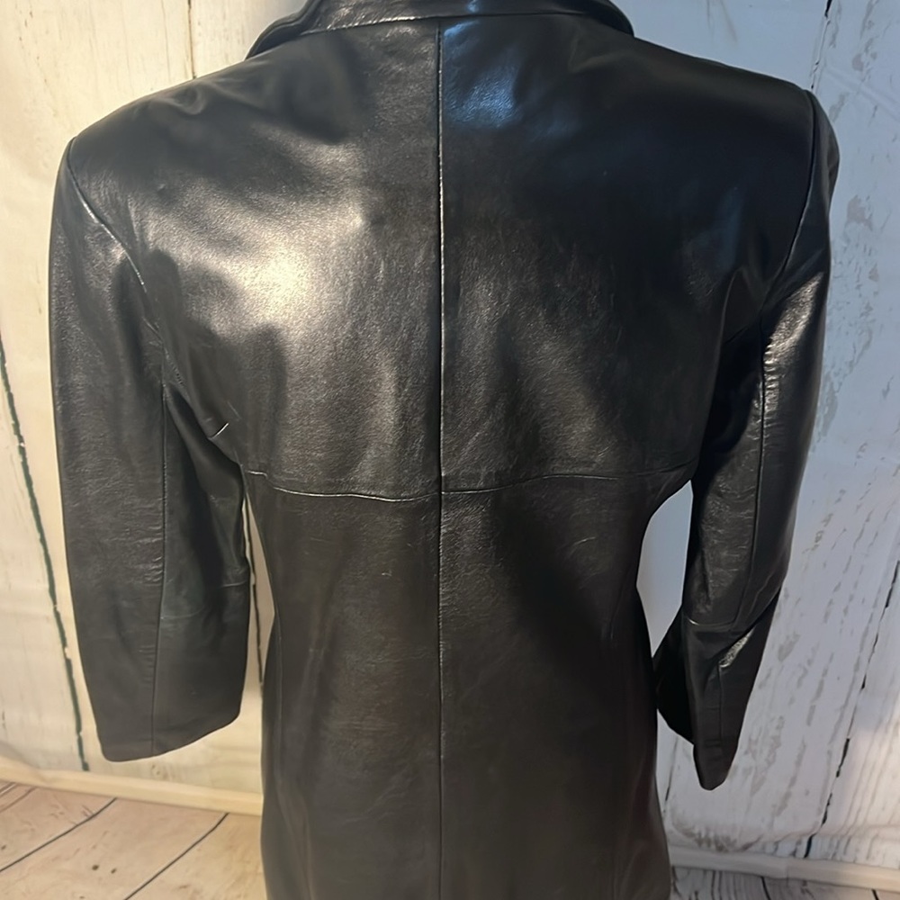 Long Leather Jacket - image 4